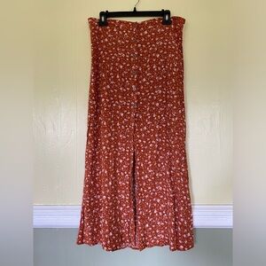 Burnt Orange Pencil Skirt